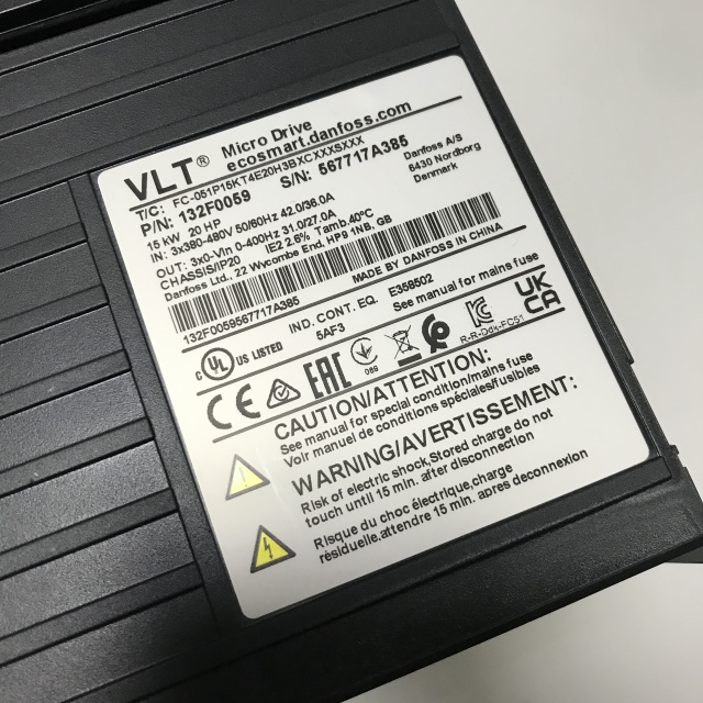 Danfoss frequency converter FC-051P15KT4E20H3BXCXXXSXXX 132F0059
