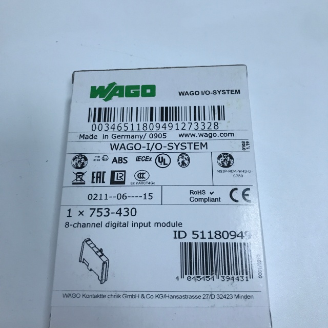 WAGO input module 753-430