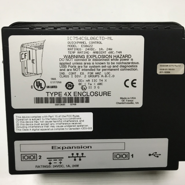 GE Fanuc touch screen IC754CSL06CTD