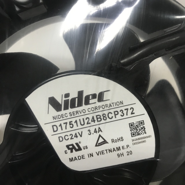 Nidec Axial flow fan inverter ventilation and heat dissipation D1751U24B8CP372
