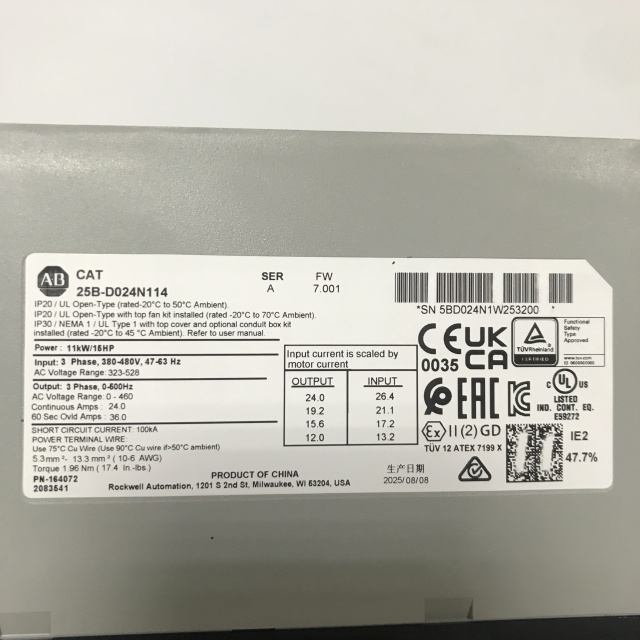 Allen Bradley 25B-D024N114 Frequency converter
