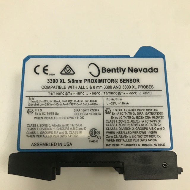 Bently nevada Vibration monitoring system preamplifier 330180-51-05