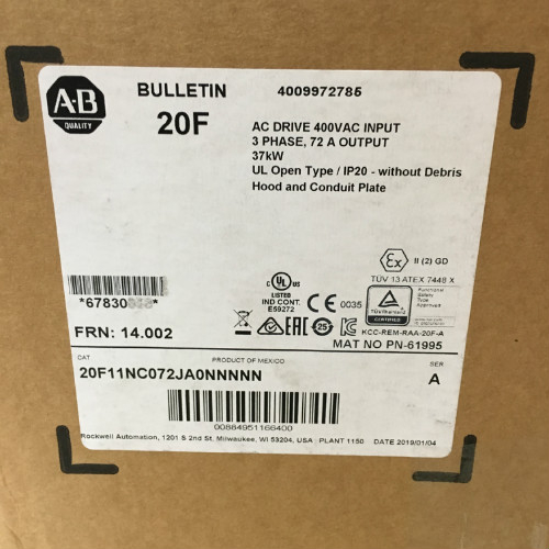Allen Bradley 20F11NC072JA0NNNNN Drive