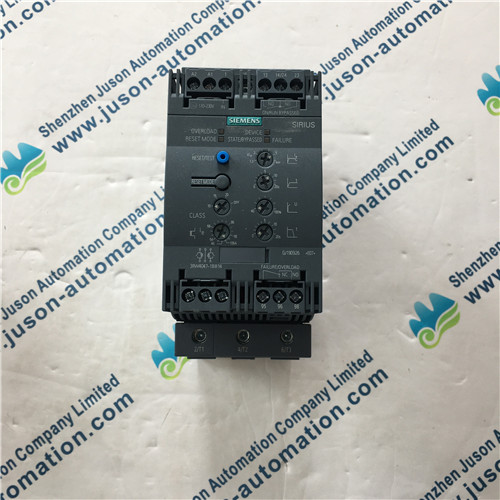 Siemens 3RW4047-1BB14 SIRIUS soft starter S3 106 A, 55 kW/400 V, 40 °C 200-480 V AC, 110-230 V AC/DC Screw terminals