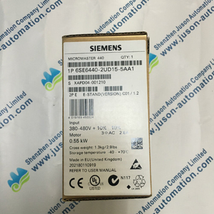 Siemens 6SE6440-2UD15-5AA1 MICROMASTER 440 without filter 380-480 V 3 AC +10/-10% 47-63 Hz constant torque 0.55 kW overload 150% 60 s, 