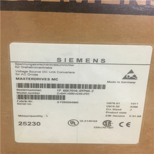 Siemens 6SE7016-0TP50-Z Z=G41+G92+C43+F01 inverter