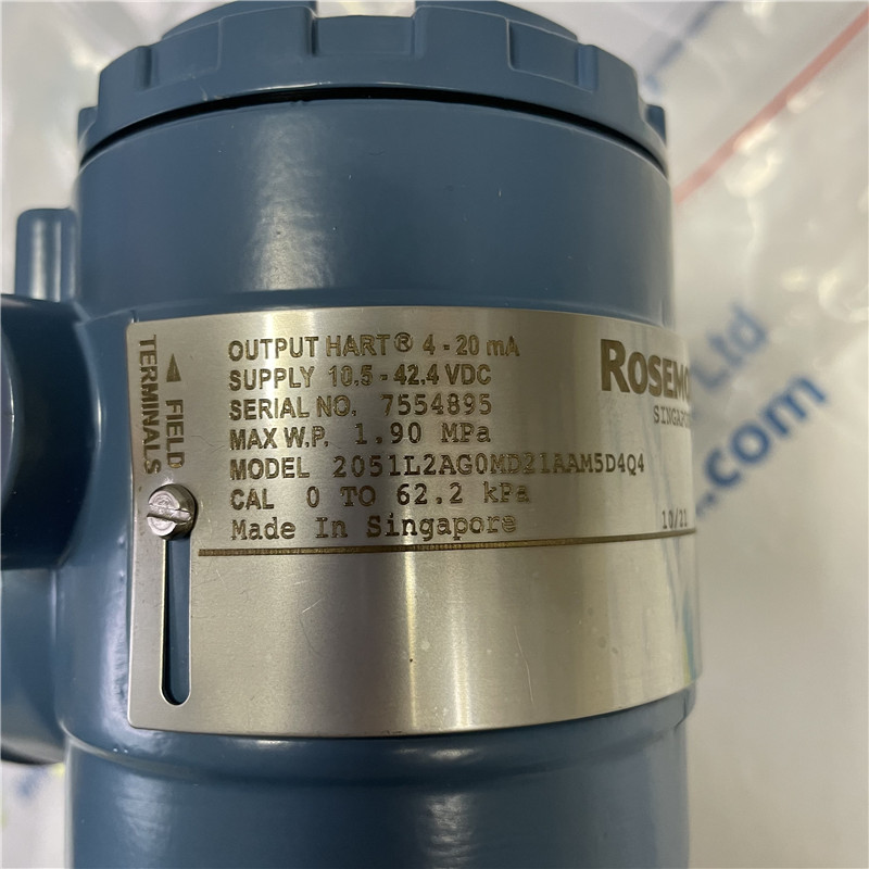 EMERSON Rosemount Pressure Transmitter 2051L2AG0MD21AAM5D4Q4