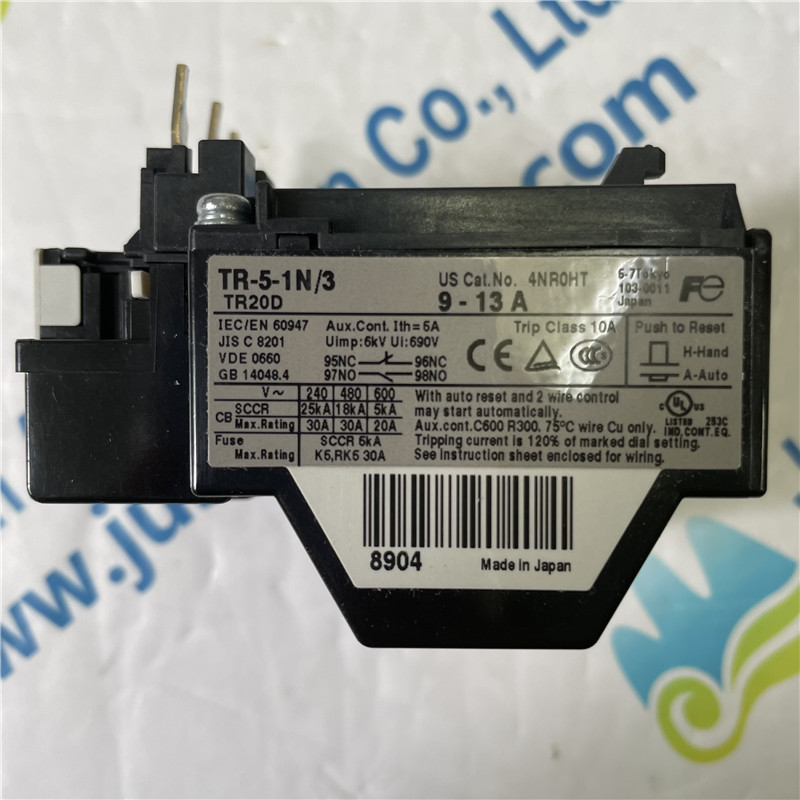 Fuji Thermal Overload Relay TR20DW-W 9-13A
