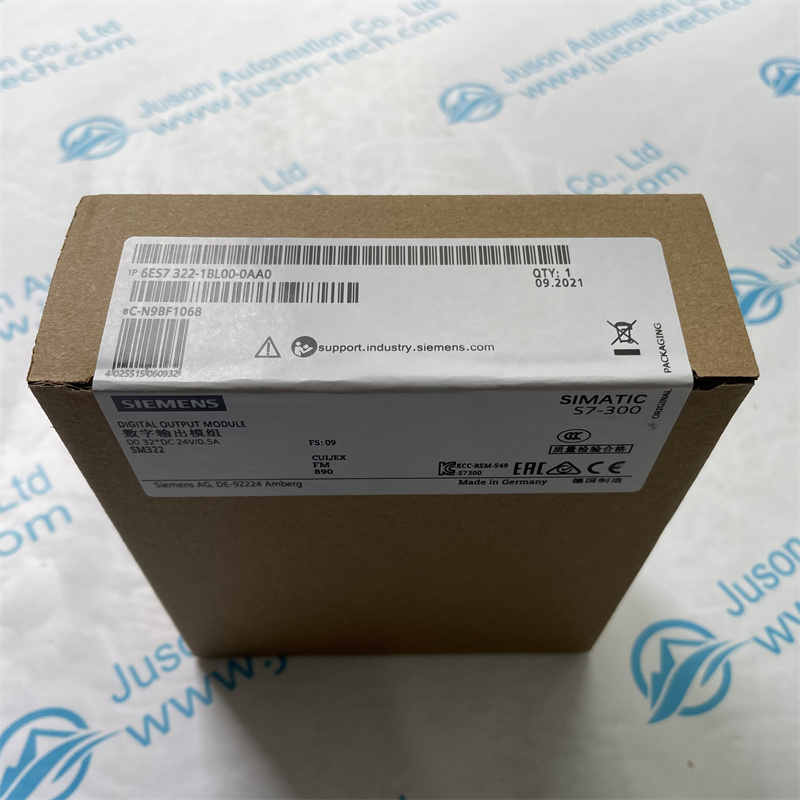 SIEMENS digital output module 6ES7322-1BL00-0AA0 SIMATIC S7-300, Digital output SM 322, isolated, 32 DO, 24 V DC, 0.5A, 1x 40-pole, 