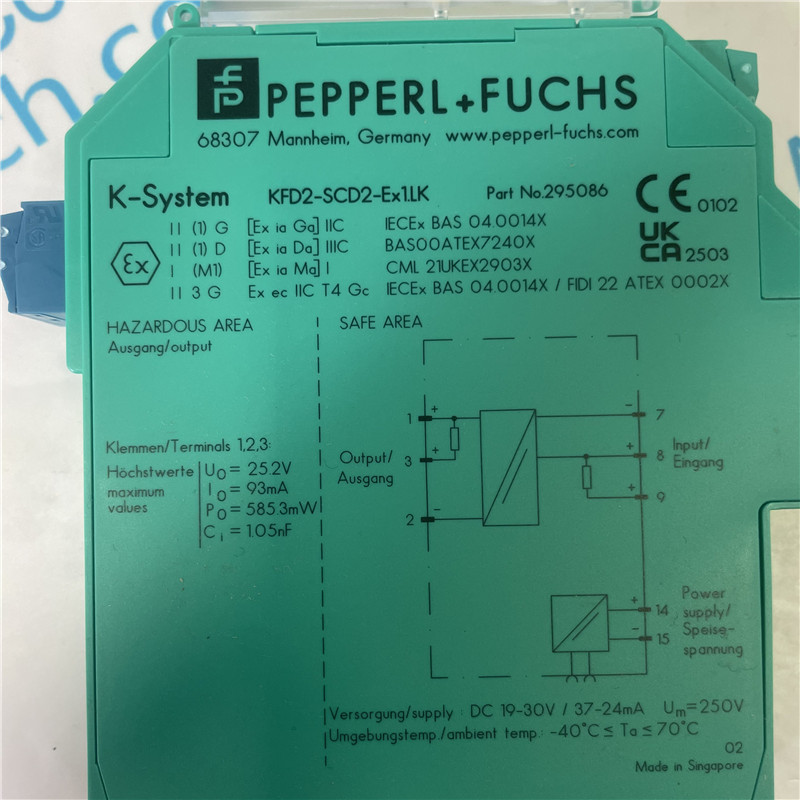PEPPERL+FUCHS safety barrier KFD2-SCD2-EX1.LK