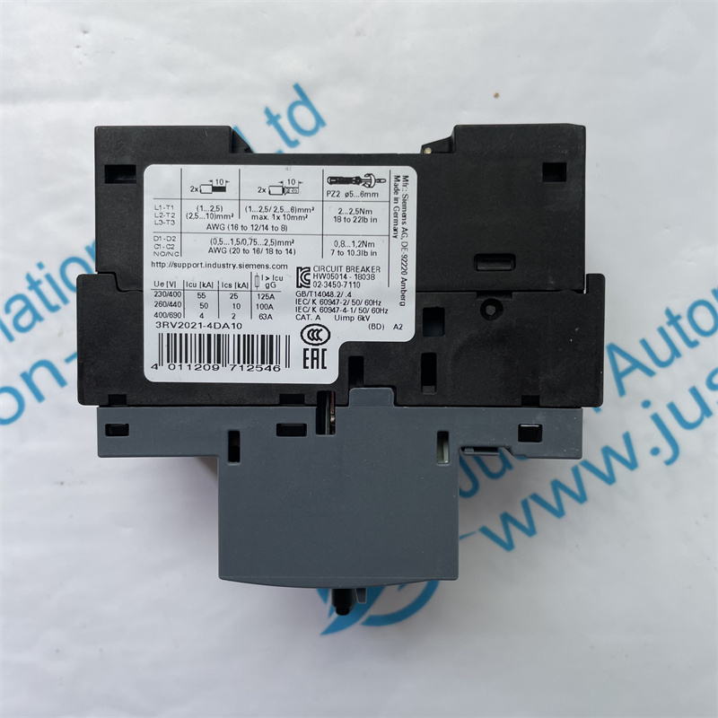 SIEMENS motor circuit breaker 3RV2021-4DA10