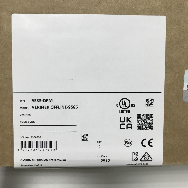 OMRON Barcode checker 9585-DPM