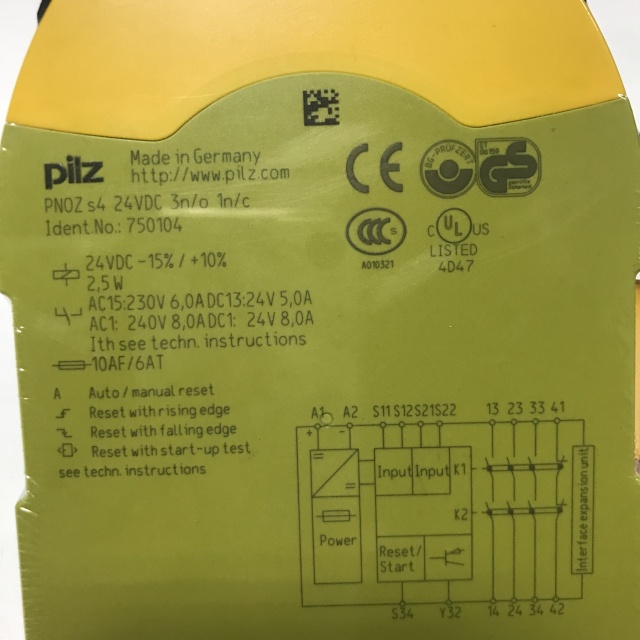 PILZ safety relay 750104