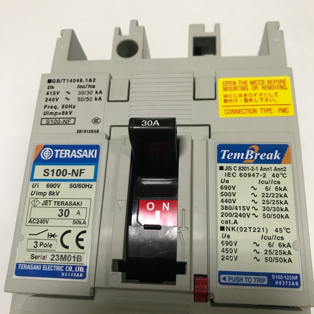 Terasaki circuit breaker S100-NF 3P 30A