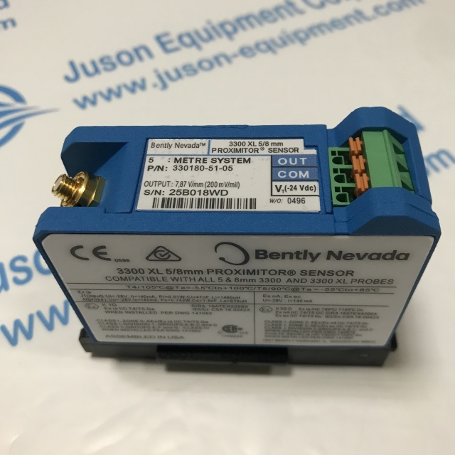 Bently nevada Vibration monitoring system preamplifier 330180-51-05