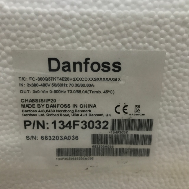 Danfoss inverter FC-360Q37KT4E20H2XXCDXXSXXXXAXBX 134F3032