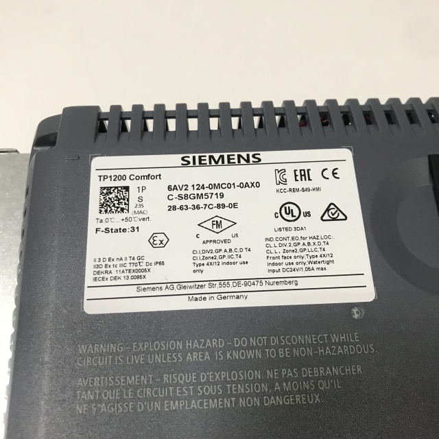 SIEMENS Stouch screen 6AV2124-0MC01-0AX0