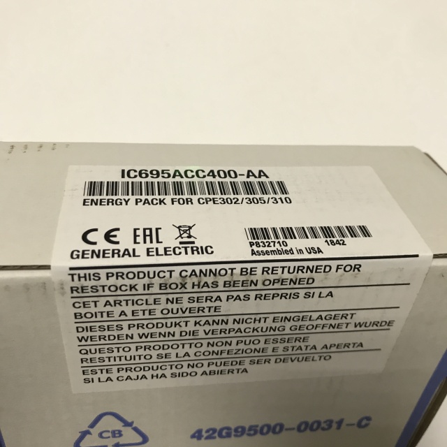 GE CPU energy pack module IC695ACC400