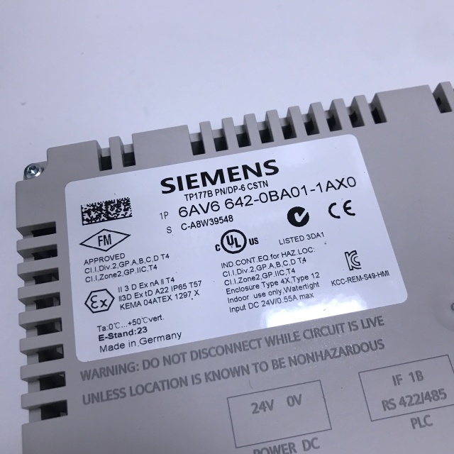 SIEMENS touch screen 6AV6642-0BA01-1AX0