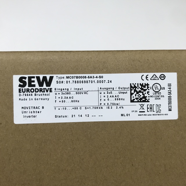 SEW frequency converter MC07B0008-5A3-4-S0