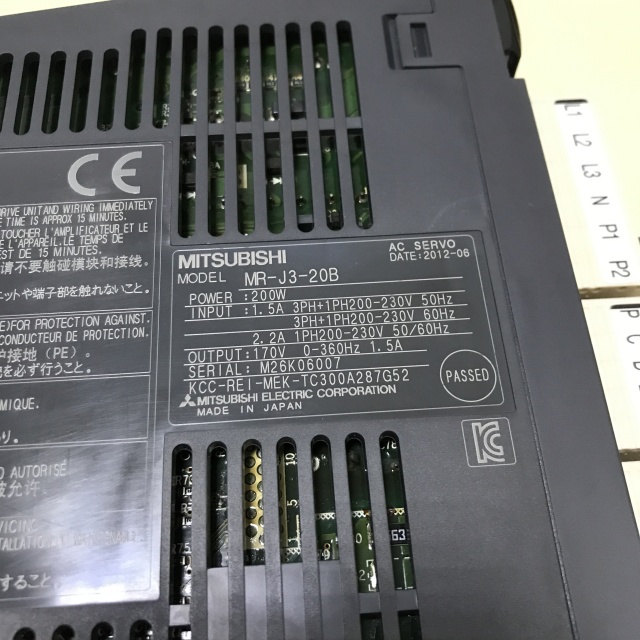 Mitsubishi servo amplifier MR-J3-20B