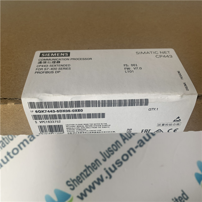 SIEMENS 6GK7443-5DX05-0XE0 Communications processor CP 443-5 Extended for connection of SIMATIC S7-400 to PROFIBUS DP, S5-compatible, PG/OP and S7 communication