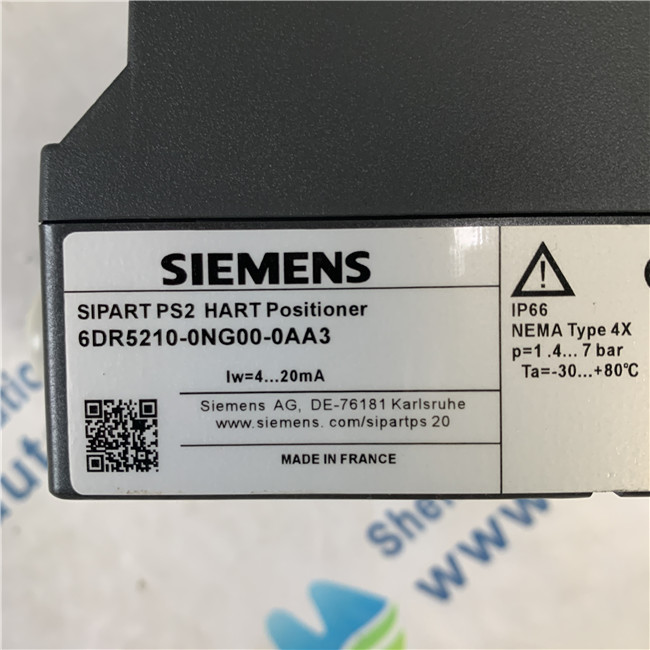 SIEMENS 6DR5210-0NG00-0AA3 SIPART PS2 smart electropneumatic positioner