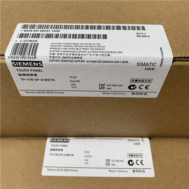 SIEMENS 6AV6642-0BC01-1AX0 SIMATIC TOUCH PANEL TP177B DP BLUE MODE STN-DISPLAY 
