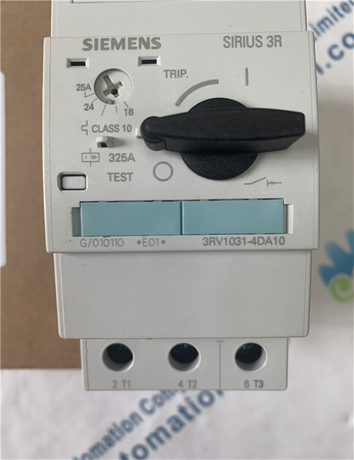 SIEMENS 3RV1031-4DA10 Circuit breaker size S2 for motor protection, Class 10 A-release 18...25 A Short-circuit release 325 A Screw terminal Standard switching capacity 