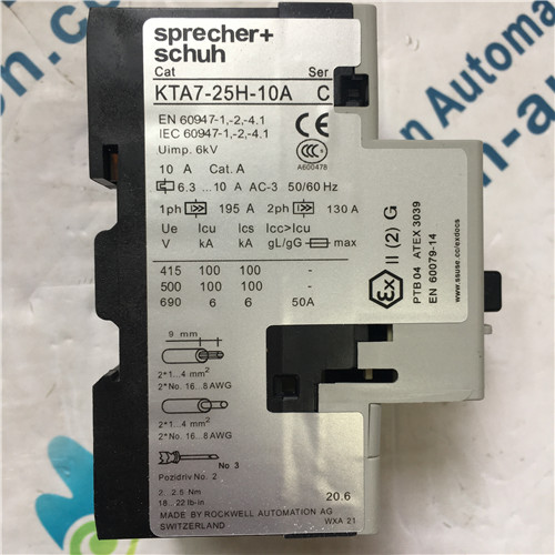 Sprecher+schuh KTA7-25H-10A Relay