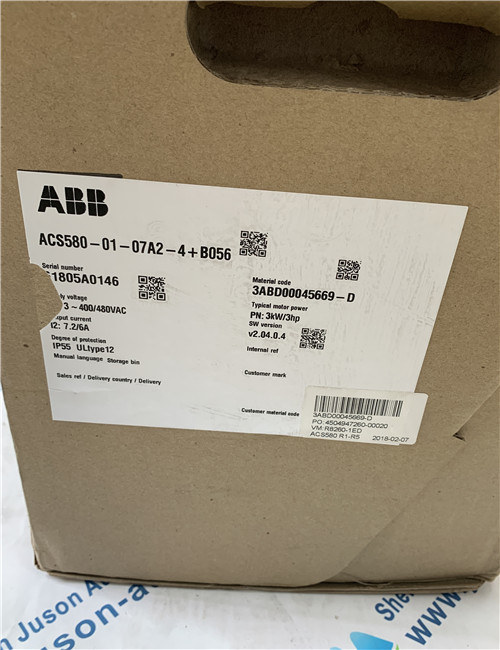 ABB ACS580-01-07A2-4+B056 Frequency converter