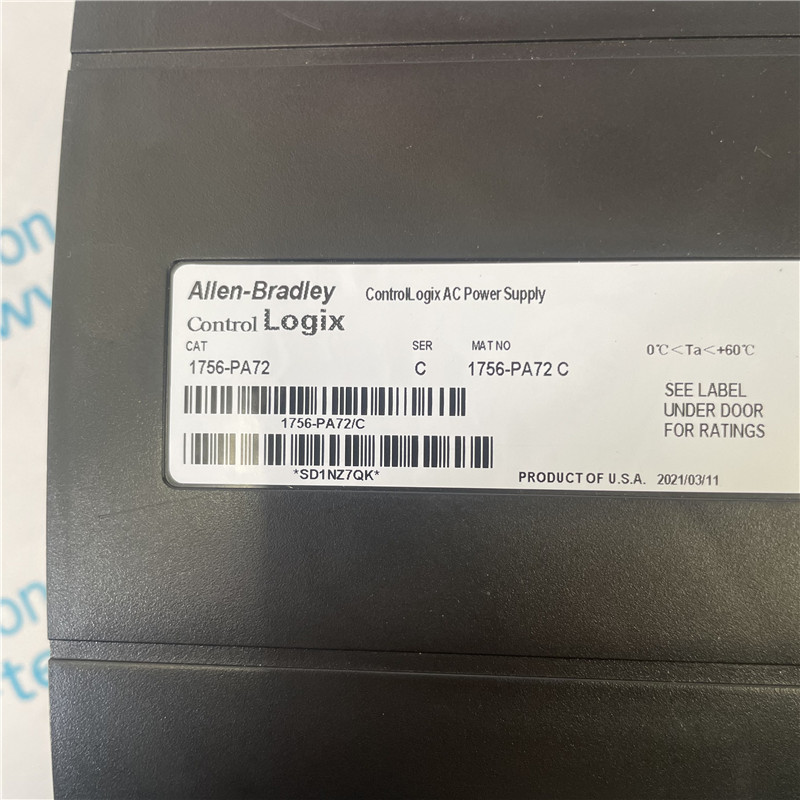 Allen Bradley AC Power Module 1756-PA72