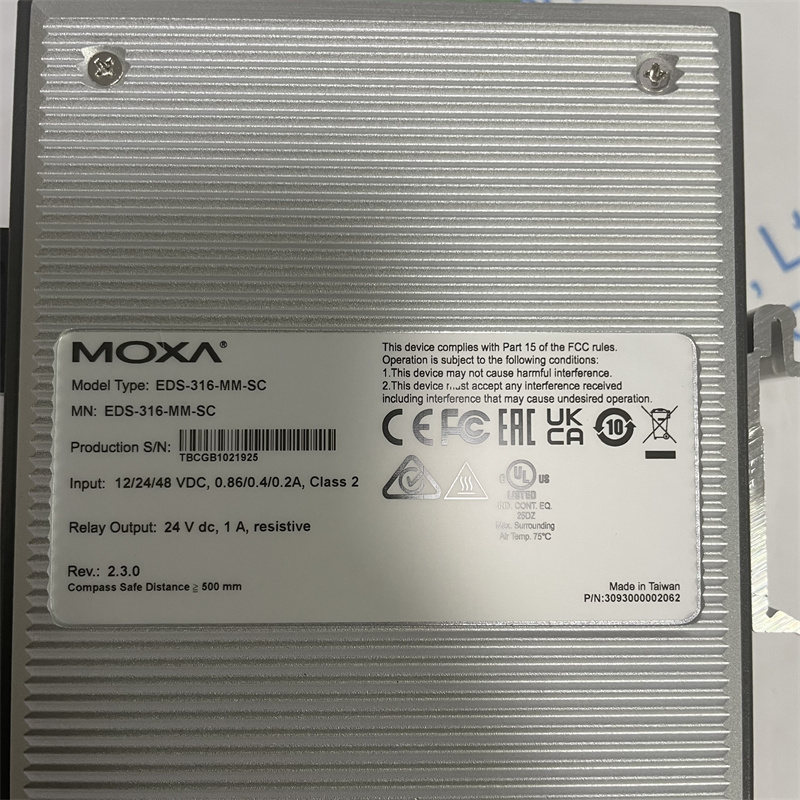 MOXA switch EDS-316-MM-SC