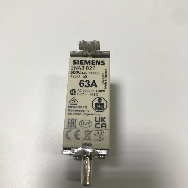 SIEMENS fuse 3NA3822