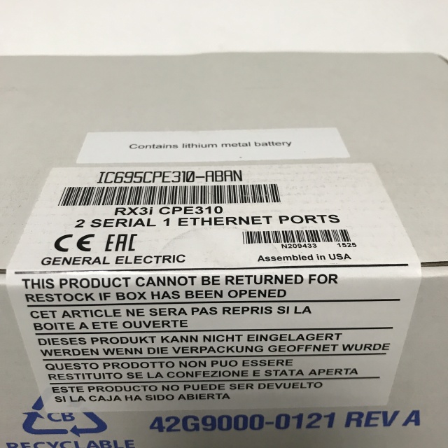 GE CPU module IC695CPE310