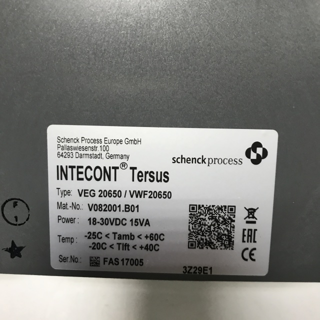 Schenck weighing instrument VEG20650 VWF20650