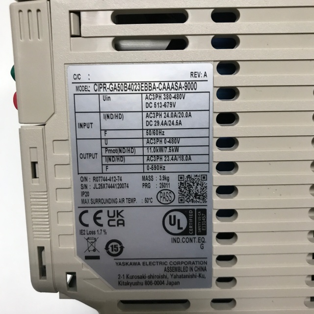 YASKAWA frequency converter GA50B4023EBBA