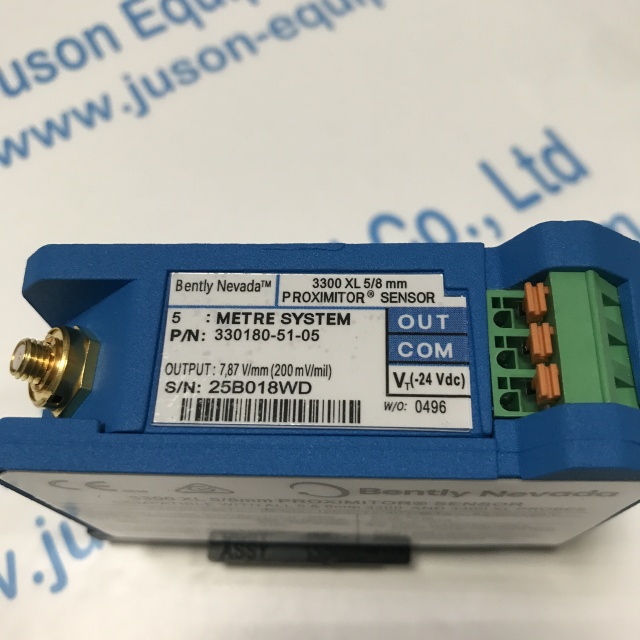 Bently nevada Vibration monitoring system preamplifier 330180-51-05