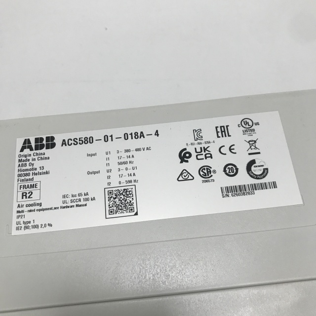 ABB inverter ACS580-01-018A-4