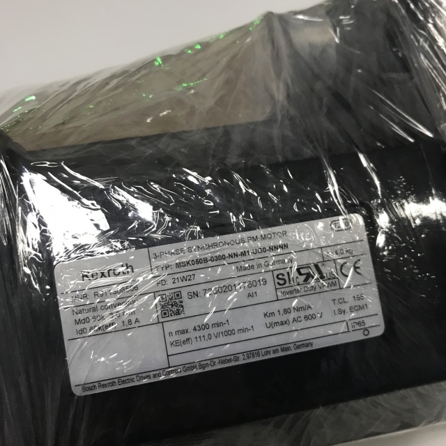 Rexroth servo motor MSK050B-0300-NN-M1-UG0-NNNN R911308506