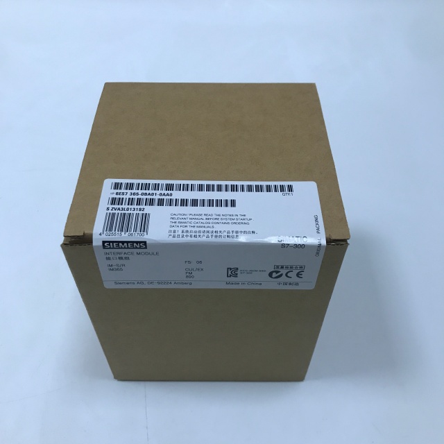SIEMENS PLC interface module 6ES7365-0BA01-0AA0