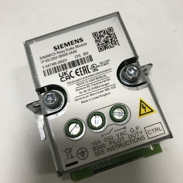 SIEMENS Brake relay 6SL3252-0BB00-0AA0