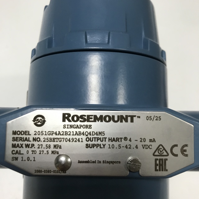 Rosemount Pressure transmitter 2051GP4A2B21AB4Q4D4M5