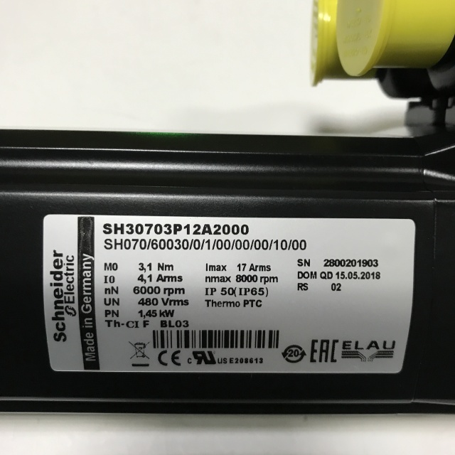 Schneider servo motor SH070 60030 0 1 00 00 00 10 00