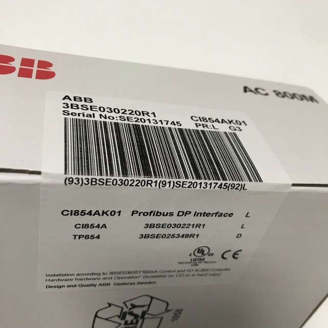 ABB controller module 3BSE030220R1 CI854AK01