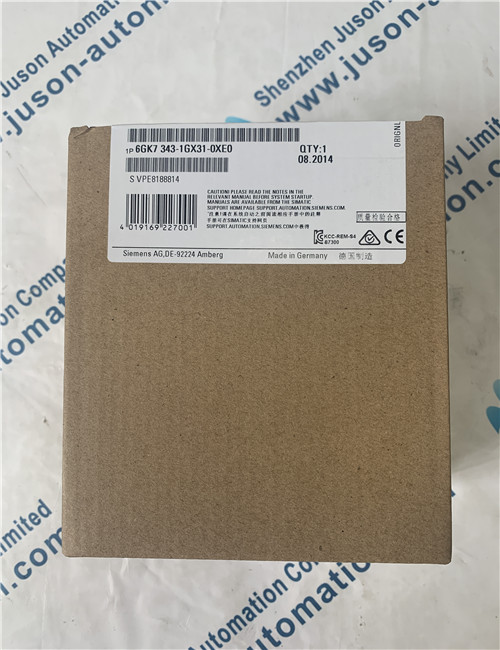 SIEMENS 6GK7343-1GX31-0XE0 Communications processor CP 343-1 Advanced for connection of SIMATIC S7-300 CPU to Industrial Ethernet: PROFINET IO controller a./o. IO device; 