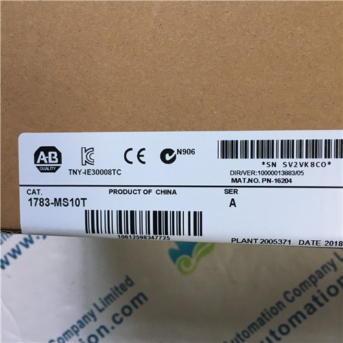 Allen Bradley PLC module 1783-MS10T 