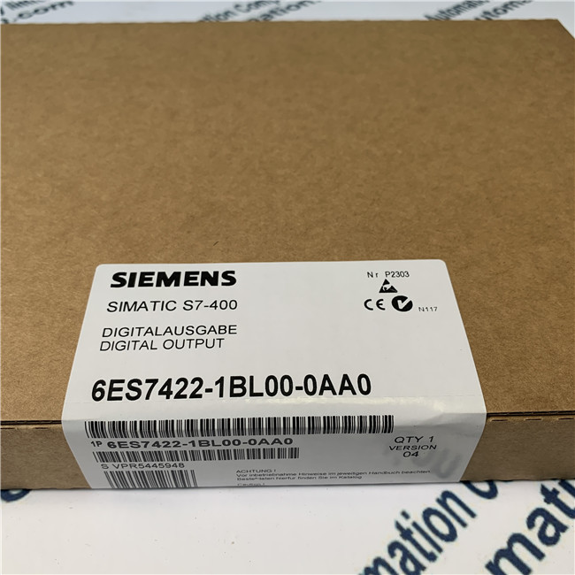 SIEMENS 6ES7422-1BL00-0AA0 SIMATIC S7-400, digital output SM 422, isolated 32 DO; 24 V DC, 0.5 A