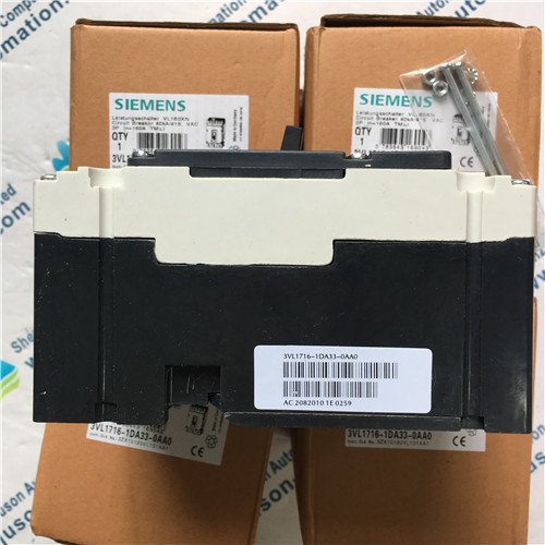 Siemens 3VL1716-1DA33-0AA0 circuit breaker VL160X N standard breaking capacity Icu=55kA, 415V AC 3-pole, line protection Trip Unit TM