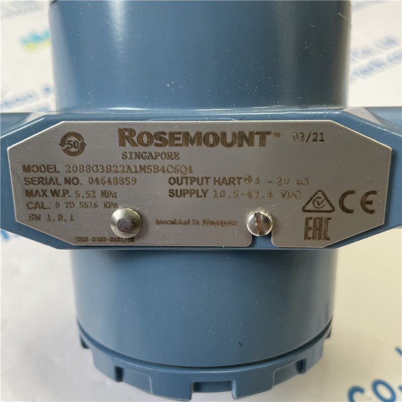 EMERSON Rosemount Pressure Transmitter 2088G3S22A1M5B4C6Q4